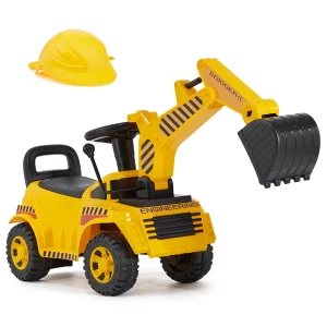 Excavator With Helmet & Music
