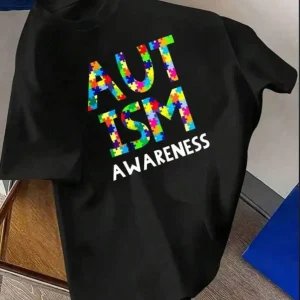 Autism Awareness Puzzle Print T-Shirt