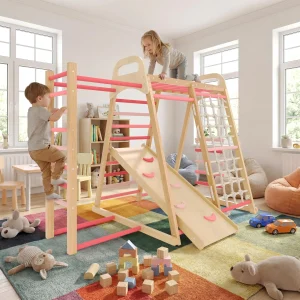 Foldable Indoor Jungle Gym With Ramp