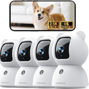 4-Pack 2.5K Indoor Security Camera's