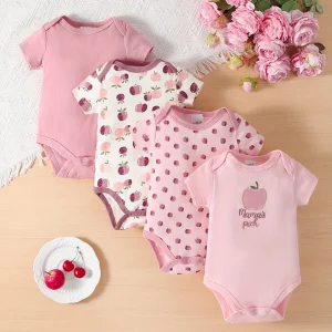 4pcs Set Baby Girl Jumpsuit